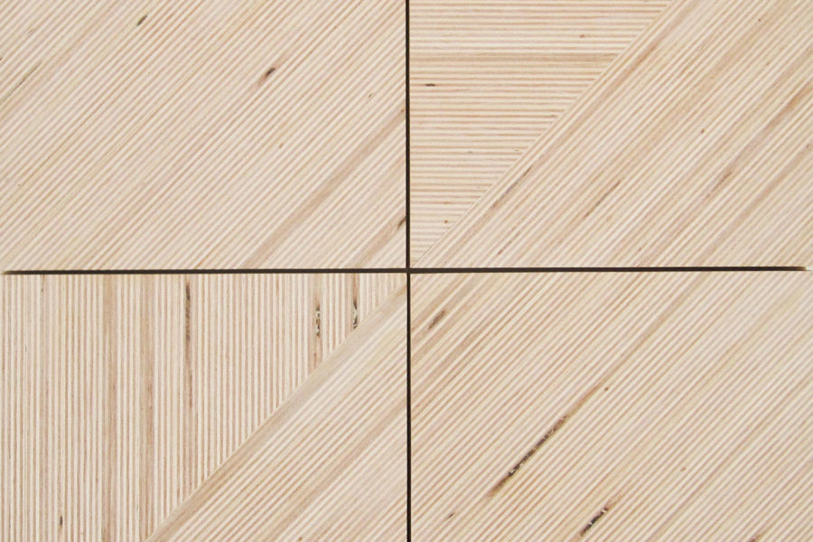 façade d'armoire musicale, marqueterie de multiplex de bouleau