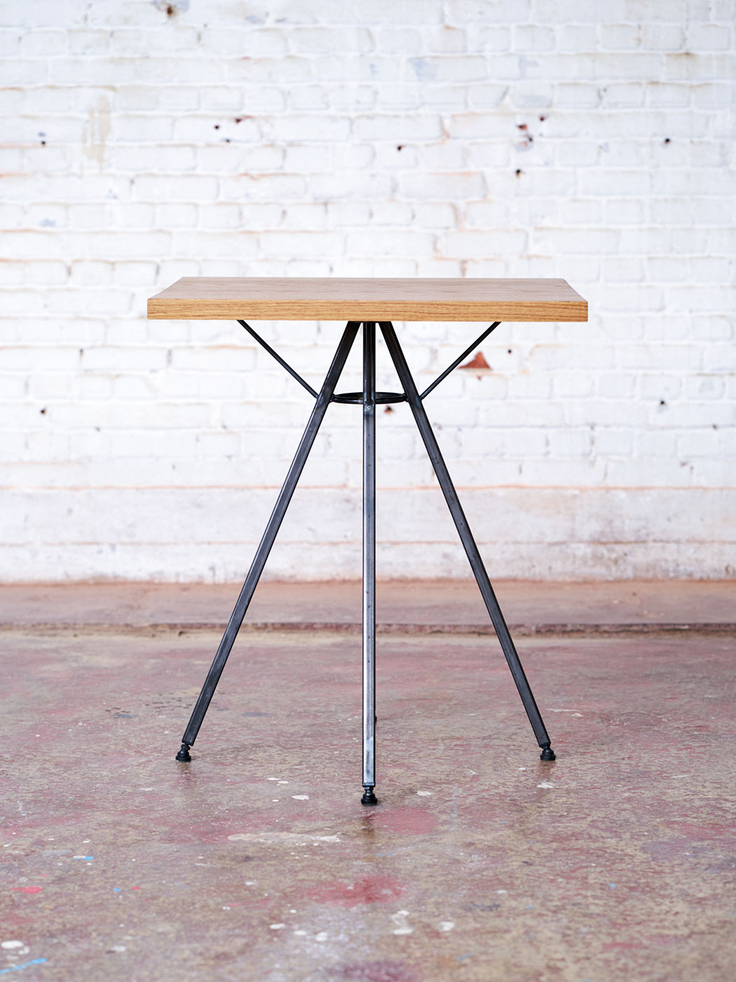 table stolon chêne et acier